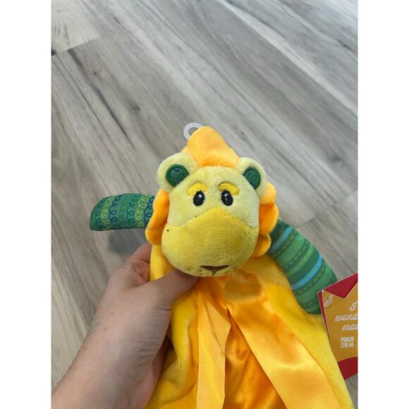 NWT Wee Believers Wee Blessings Luca Lion Cub Lovey Blanket Psalm139 - Picture 2 of 5